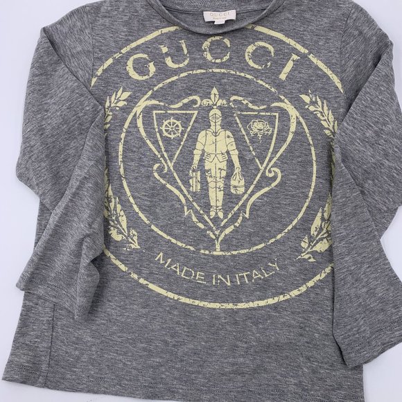 Authentic Gucci Children Long sleeves Top Grey - Picture 8 of 10